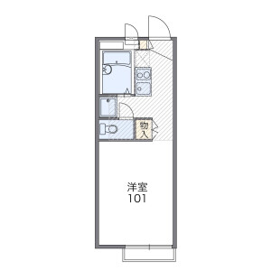 1K Apartment in Chuorinkannishi - Yamato-shi Floorplan