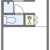 1K Apartment to Rent in Ama-gun Kanie-cho Floorplan