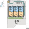 1K アパート 所沢市 配置図