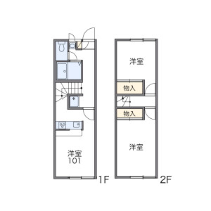 2DK Apartment in Akiru - Akiruno-shi Floorplan