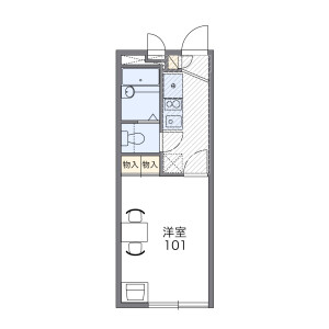 1K Apartment in Sakuragaoka - Tama-shi Floorplan