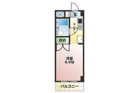 1R Apartment to Rent in Hachioji-shi Floorplan