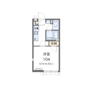 1K Apartment in Senju okawacho - Adachi-ku Floorplan