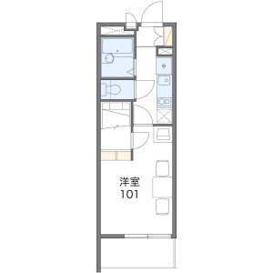 1K Mansion in Wakamatsucho - Higashimatsuyama-shi Floorplan
