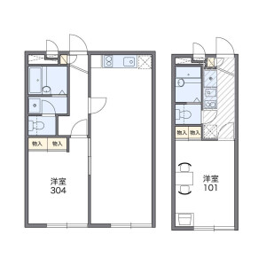 1K Mansion in Takenotsuka - Adachi-ku Floorplan
