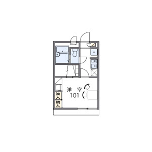 1K Apartment in Yagumo nishimachi - Moriguchi-shi Floorplan