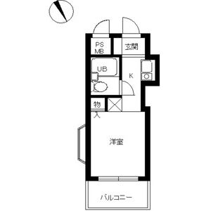 1K Mansion in Seishin - Sagamihara-shi Chuo-ku Floorplan