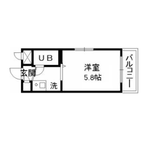 1R Mansion in Numabukuro - Nakano-ku Floorplan