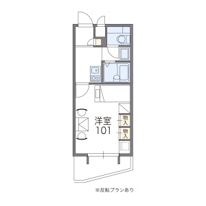 1K Mansion in Hokkejicho - Nara-shi Floorplan
