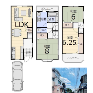 3LDK {building type} in Shichijodori - Sakai-shi Sakai-ku Floorplan