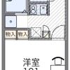 涩谷区出租中的1K公寓大厦 房屋布局