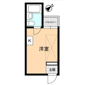 1R Mansion in Shimomeguro - Meguro-ku Floorplan