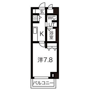 1K Mansion in Takaai - Osaka-shi Higashisumiyoshi-ku Floorplan