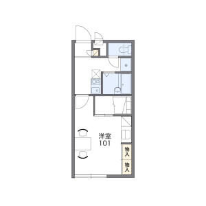 1K Apartment in Kuinose - Wakayama-shi Floorplan