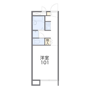 1K Apartment in Shimosakunobe - Kawasaki-shi Takatsu-ku Floorplan