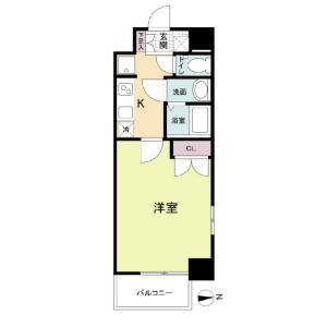 1K Mansion in Nippombashi - Osaka-shi Naniwa-ku Floorplan