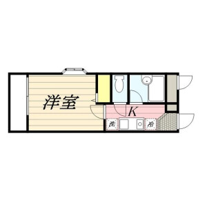 1K Apartment in Nishiaraisakaecho - Adachi-ku Floorplan