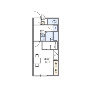 1K Mansion in Nishimami - Kashiba-shi Floorplan