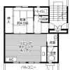 1LDK Apartment to Rent in Ina-shi Floorplan
