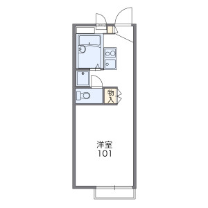 1K Apartment in Onumacho - Kodaira-shi Floorplan