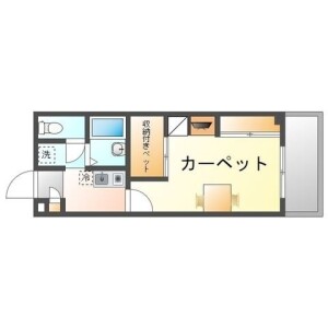 沖繩市古謝-1K公寓大廈 房屋格局