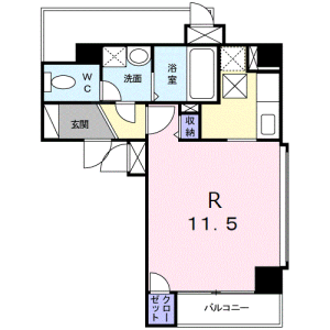 1R Mansion in Shinsencho - Shibuya-ku Floorplan