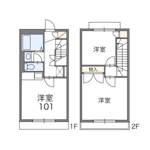 2DK Mansion in Bubaicho - Fuchu-shi Floorplan