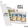 1Kアパート - 横浜市緑区賃貸 配置図