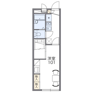 1K Apartment in Harubuncho - Sasebo-shi Floorplan