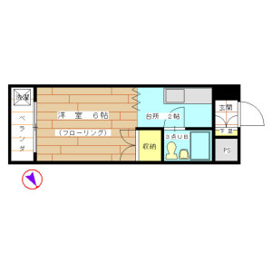 1K Mansion in Ikebukurohoncho - Toshima-ku Floorplan