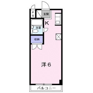 1K Mansion in Matsugi - Hachioji-shi Floorplan