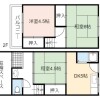 3DK House to Rent in Osaka-shi Tsurumi-ku Floorplan