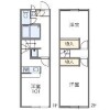 2DK Apartment to Rent in Motosu-gun Kitagata-cho Floorplan