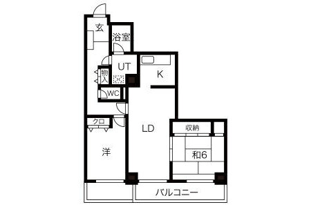 2LDK Apartment to Rent in Nagoya-shi Kita-ku Floorplan