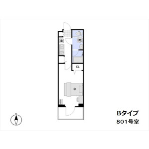 1K Mansion in Sasazuka - Shibuya-ku Floorplan