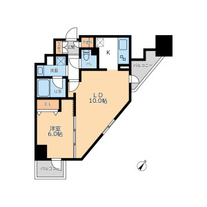 1LDK Mansion in Hatagaya - Shibuya-ku Floorplan