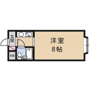 1K Mansion in Ohatacho - Takatsuki-shi Floorplan