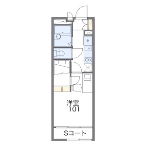 1K Apartment in Goryocho - Takatsuki-shi Floorplan