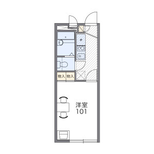 1K Apartment in Furuichiba - Kawasaki-shi Saiwai-ku Floorplan