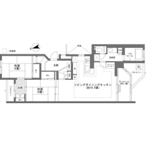 2LDK Mansion in Kitayama(sonota) - Chino-shi Floorplan