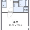 板橋區出租中的1K公寓 房屋格局