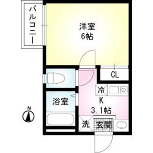 1K Apartment in Kogasaki - Matsudo-shi Floorplan
