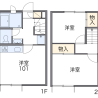 2DK Apartment to Rent in Shimada-shi Floorplan