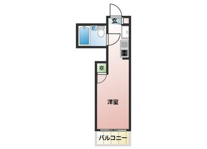 1R Apartment to Rent in Kawasaki-shi Miyamae-ku Floorplan