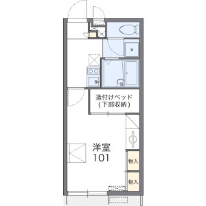 1K Apartment in Shindachi ichiba - Sennan-shi Floorplan