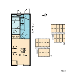 1K Apartment in Karasaki - Otsu-shi Floorplan