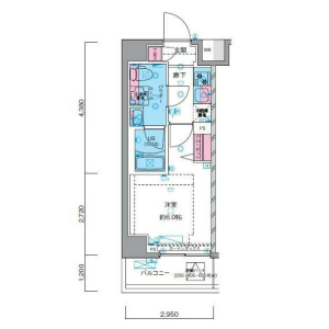 1K Mansion in Motogi - Kawasaki-shi Kawasaki-ku Floorplan