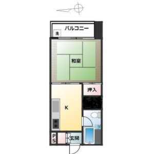 1K {building type} in Negishi - Taito-ku Floorplan