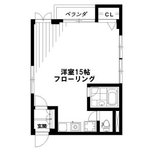 1R Mansion in Koenjikita - Suginami-ku Floorplan