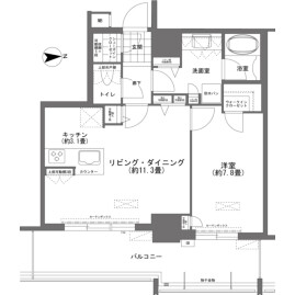 1LDK {building type} in Omoromachi - Naha-shi Floorplan